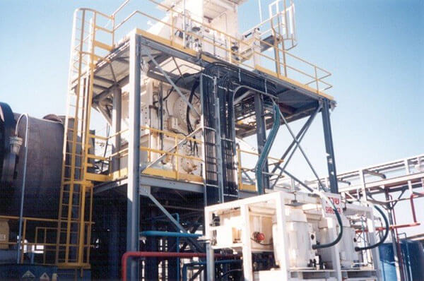 multi-stage hazardous waste processing system
