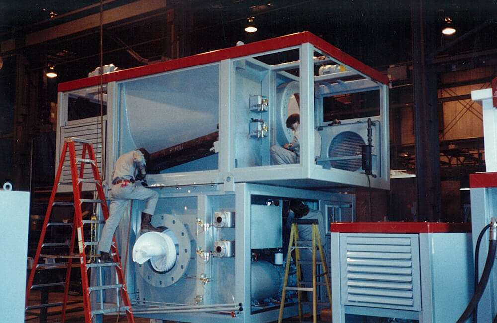 Construction of one of the first Tri-Auger processors