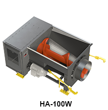 HA-100W model size comparison