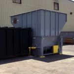 Auger-Pak™ EMD-80W, Yard Installation, Rear-Feed Flip Hopper, Forklift-Fed, Front View