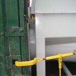 Auger Attached to Receving Container